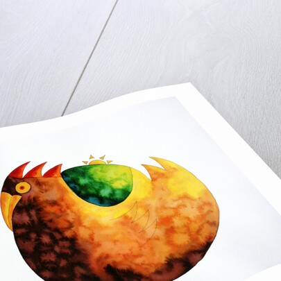 Rooster in the morning by Anonymous