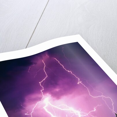 Lightning over Monument Valley by Anonymous