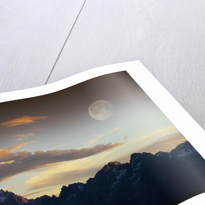 Sunset over Teton Range by Anonymous