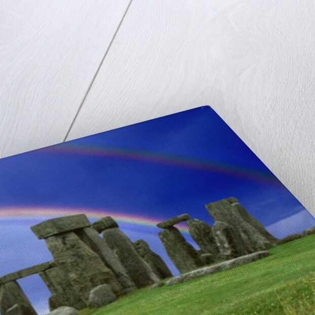 Double Rainbow over Stonehenge by Anonymous