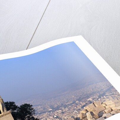 Carytids of Acropolis Overlooking Athens by Anonymous