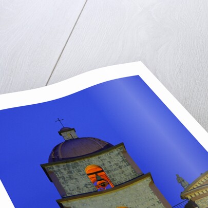 Bell Tower of the Santa Barbara Mission Church by Anonymous