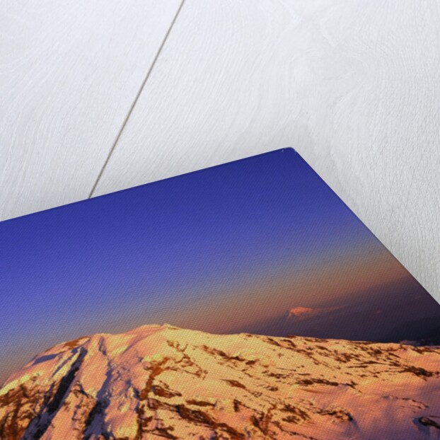 Snow Covered Top of Mount Rainier by Anonymous