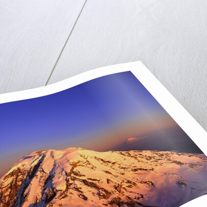 Snow Covered Top of Mount Rainier by Anonymous