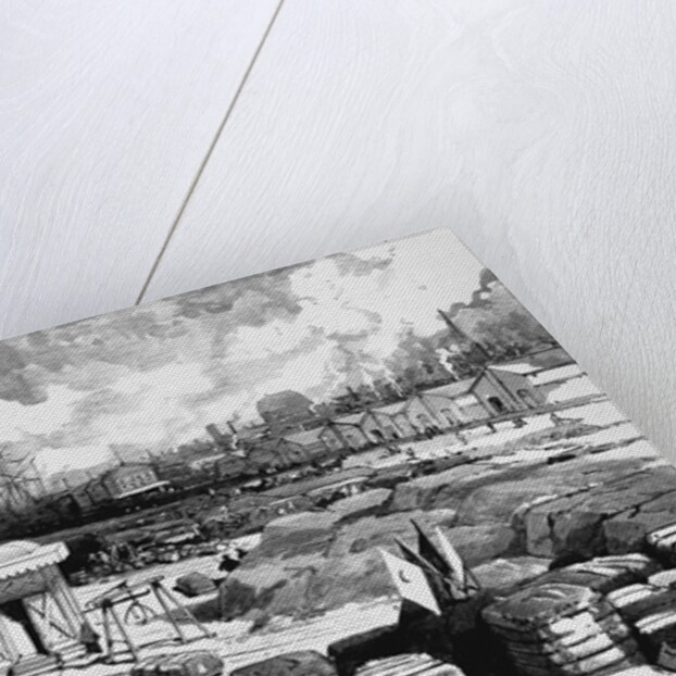 Sailing Ships at New Orleans Levees by Anonymous