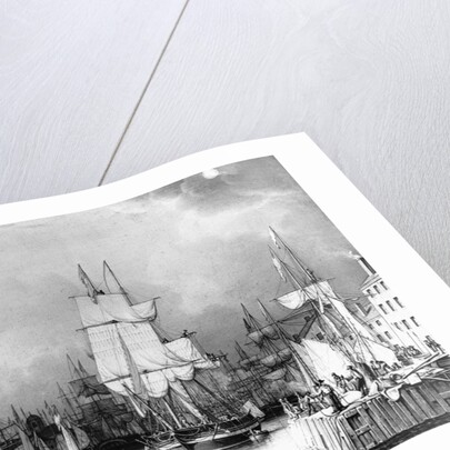 Ships in Boston Harbor by Robert Salmon