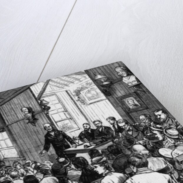 Emerson Lecturing in Concord by Anonymous