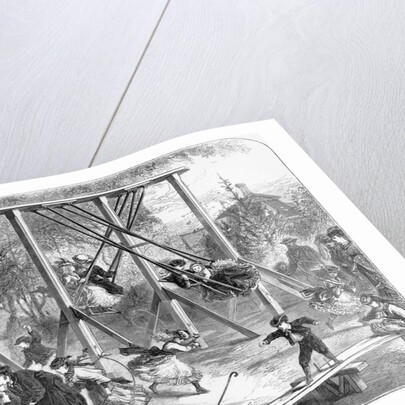 19th-Century Illustration of a Playground in Central Park by Anonymous