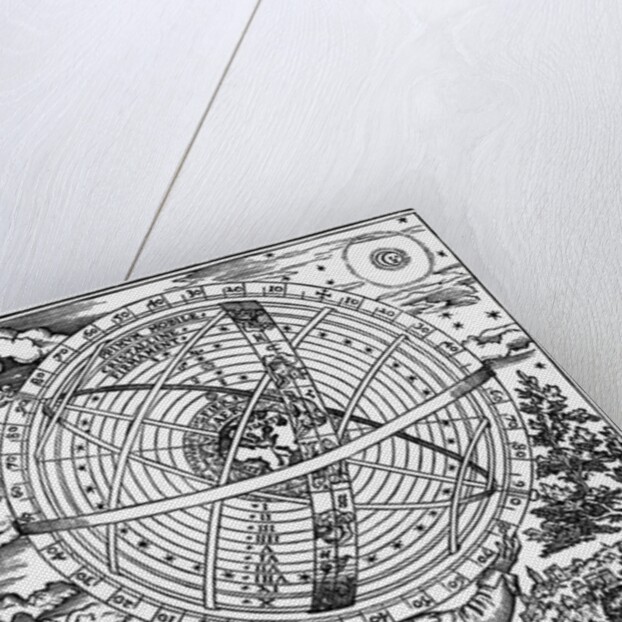 Print of Atlas Supporting a Ptolemaic Universe by Anonymous