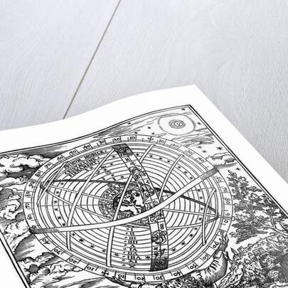 Print of Atlas Supporting a Ptolemaic Universe by Anonymous