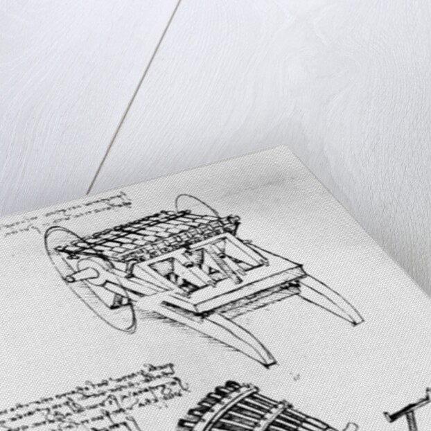 Drawings of Multi-barreled Guns by Leonardo da Vinci
