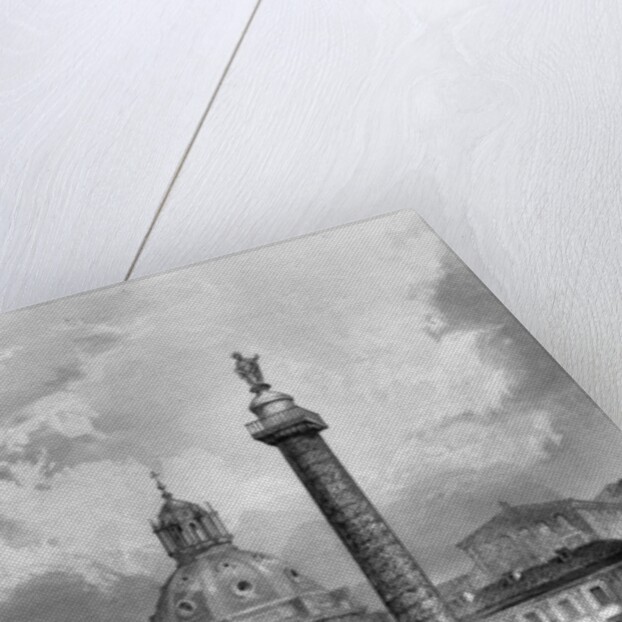 Trajan's column. Rome. Undated engraving by Anonymous