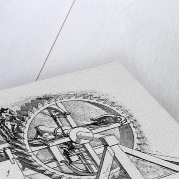 Drawing based on Crossbow Machine by Leonardo da Vinci