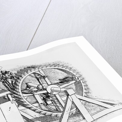 Drawing based on Crossbow Machine by Leonardo da Vinci