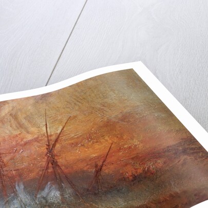 Detail of Sailing Ship from The Slave Ship by Joseph Mallord William Turner