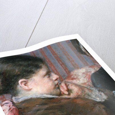 Detail Showing Profile of Woman from A Cup of Tea by Mary Cassatt