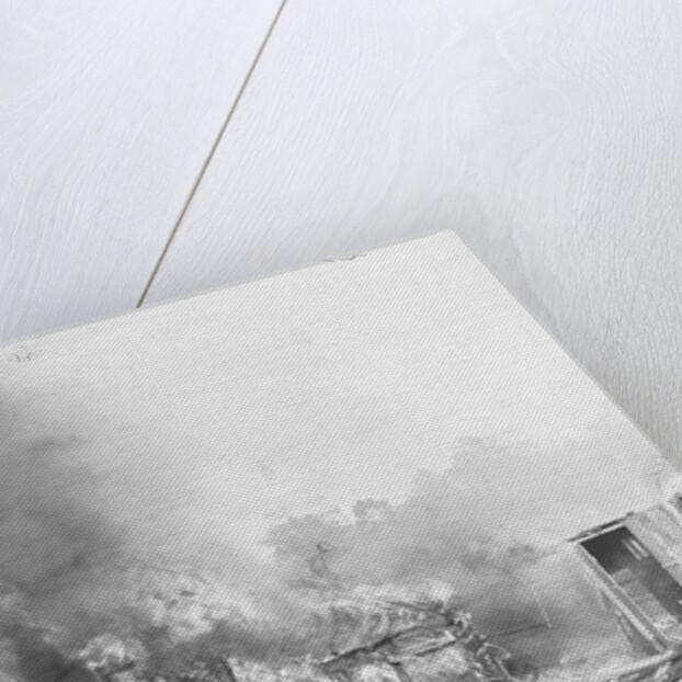 Shanties Burning in Bonus Army Shantytown by Anonymous