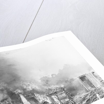 Shanties Burning in Bonus Army Shantytown by Anonymous