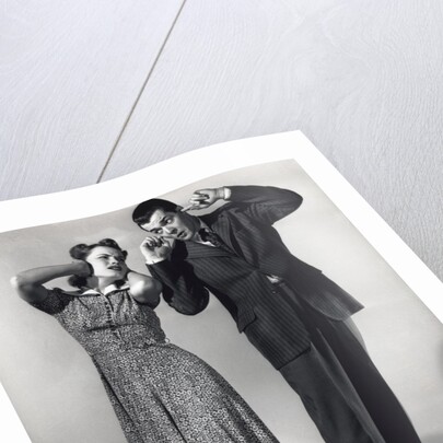 Woman and Man With Hands Over Ears by Anonymous