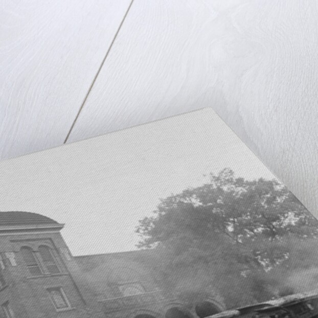 Bombed Car in Front of Church by Anonymous