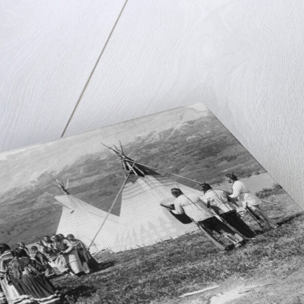 Native Americans Dance Amongst Teepees by Anonymous