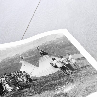 Native Americans Dance Amongst Teepees by Anonymous