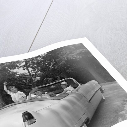Family In Car by Anonymous