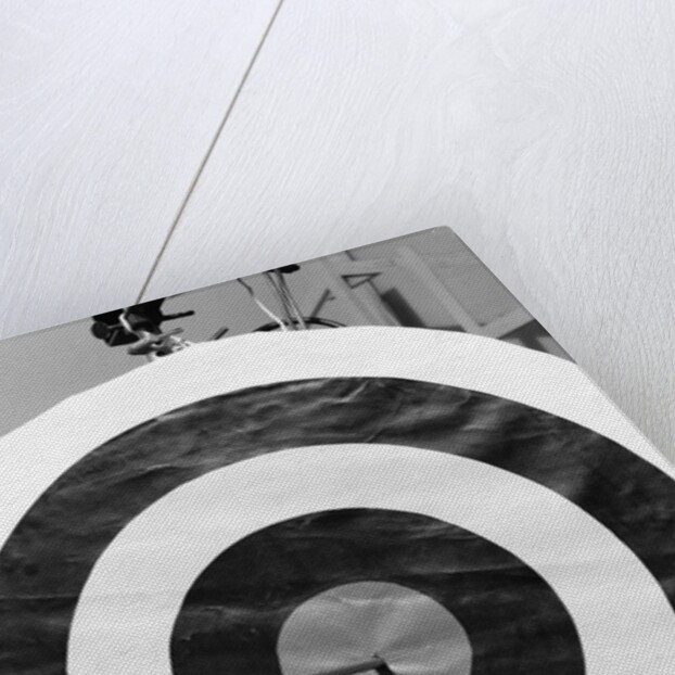 Archery Target With Arrow in the Bull's Eye by Anonymous