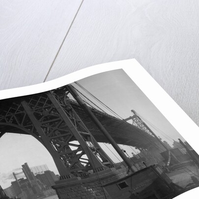 Williamsburg Bridge Spanning East River by Anonymous