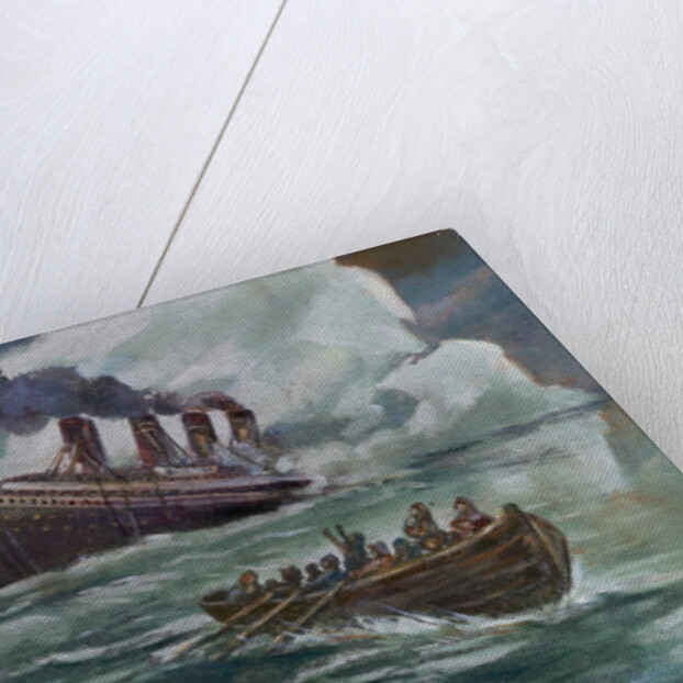 Drawing of the Sinking of the Titanic by Anonymous