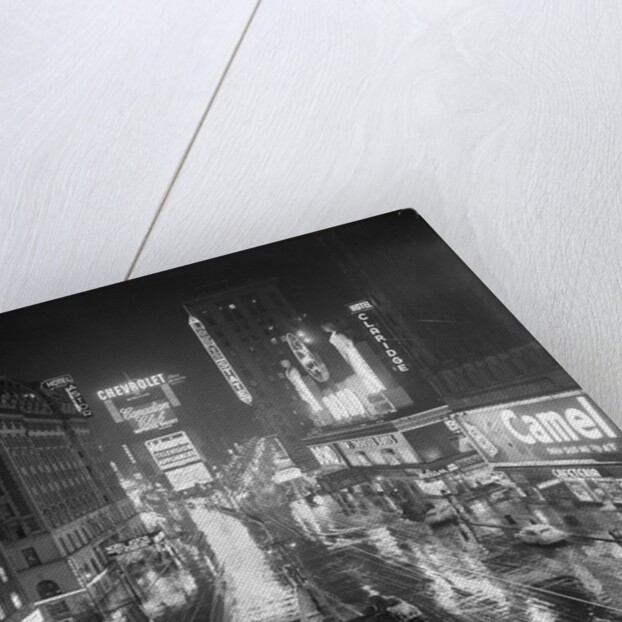 Rainy Night in Times Square by Anonymous