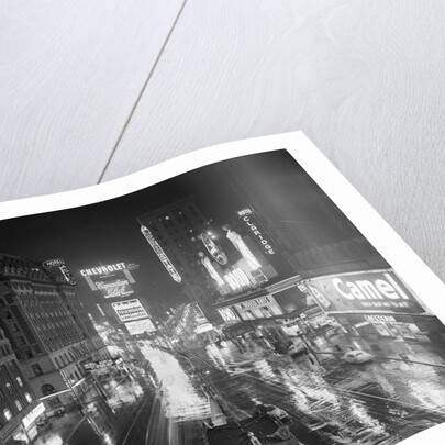 Rainy Night in Times Square by Anonymous