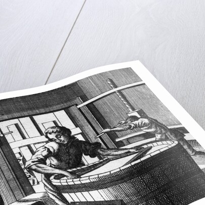 18th-Century Engraving of The Papermaker by Anonymous