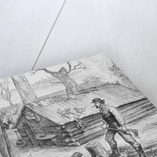 Fur Trapper's Log Cabin In Canada by Anonymous