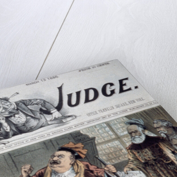 Political Cartoon "Falstaff in a Fix" on the Cover of Judge Magazine by Anonymous