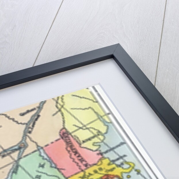 Map of the 13 Original American Colonies by Anonymous