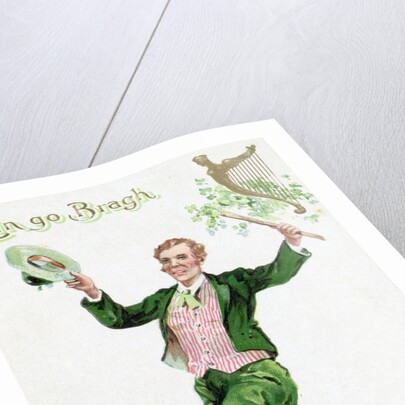 Engraving of St. Patrick's Day Leprechaun by Anonymous