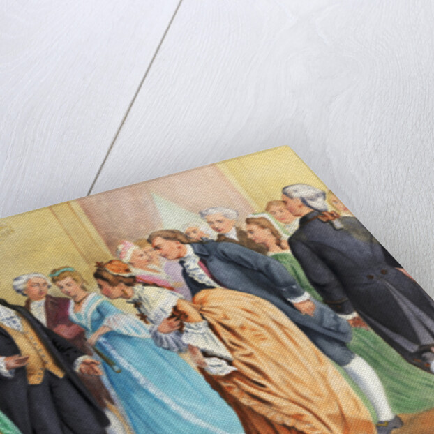 George and Martha Washington at Presidential Reception by Anonymous