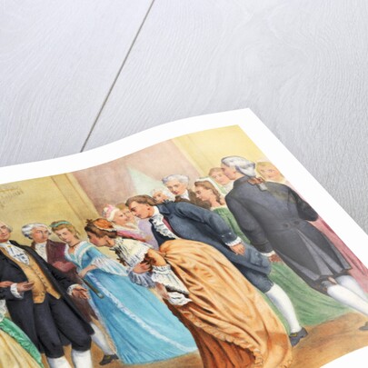 George and Martha Washington at Presidential Reception by Anonymous