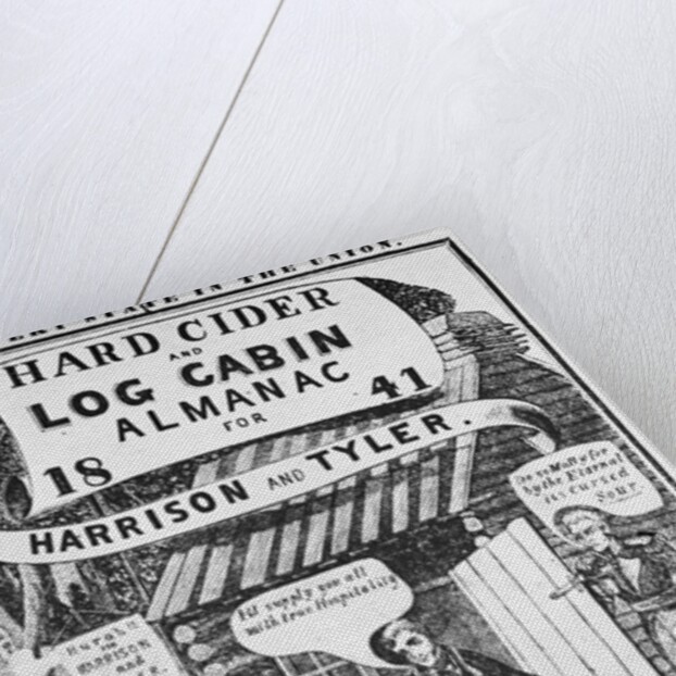 Almanac Cover Depicting Harrison and Tyler by Anonymous