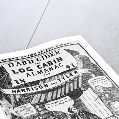 Almanac Cover Depicting Harrison and Tyler by Anonymous