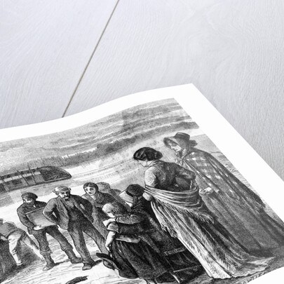 Emigrants Heading West At The River by Anonymous