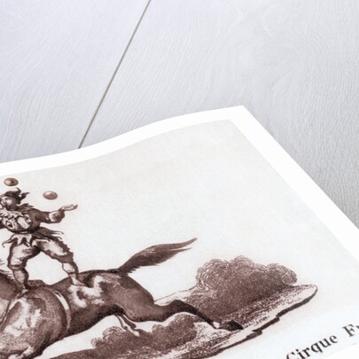 Juggler On Horseback In French Circus by Anonymous