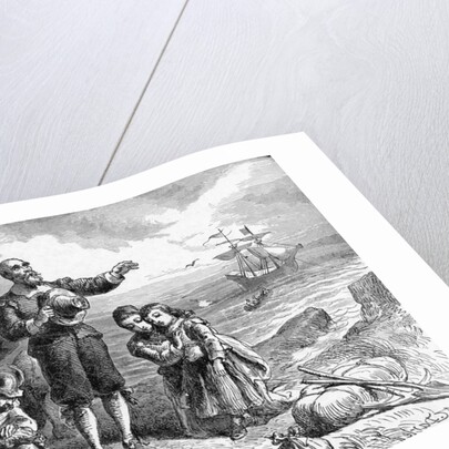 Illustration of the Landing of The Pilgrims by Anonymous