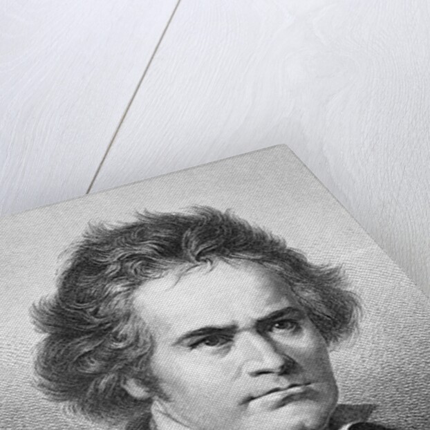 Ludwig Von Beethoven Steel Engraving by Anonymous