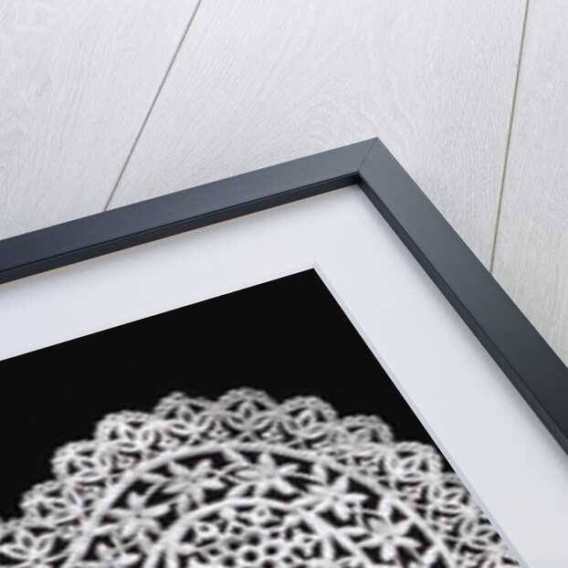 Lace Heart Doily by Anonymous