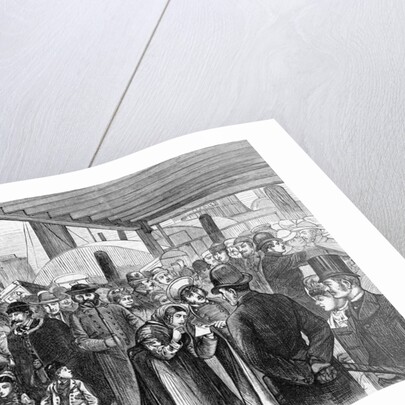 Drawing;Immigrants Landing/Castle Garden by Anonymous