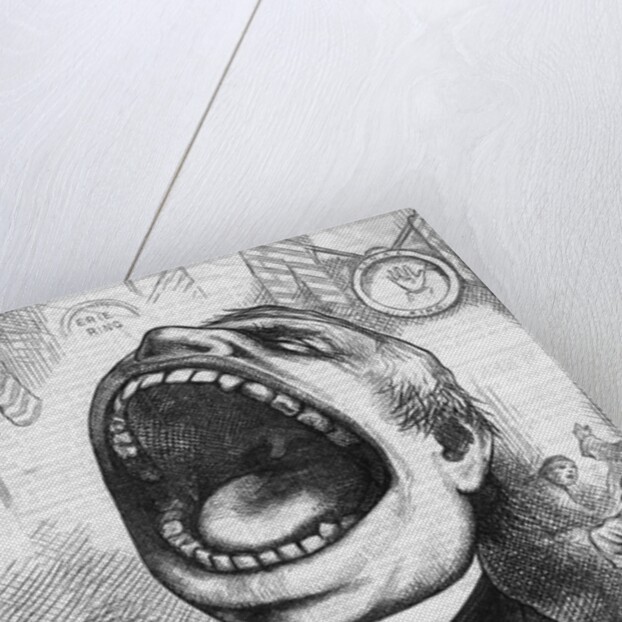 Mouthpiece Cartoon; Woodcut by Anonymous