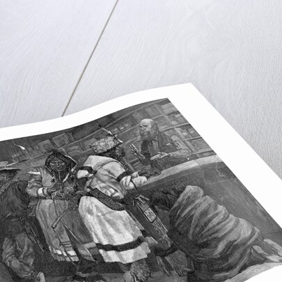 Sketch in a Hudson Bay Company Trading Store by Frederick Remington