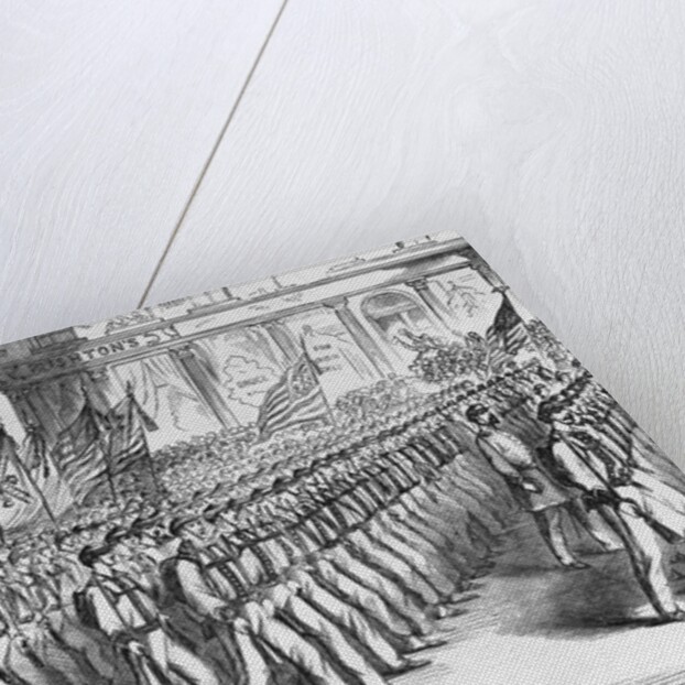 Troops Leaving New York;Civil War;Illust by Anonymous